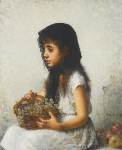 Portrait of a Young Girl by Alexei Harlamov